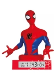 Lampka 3D z budzikiem Spiderman SPD3621