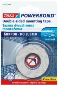 Taśma dwustronna powerbond 1,5m x 19mm do luster