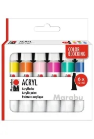 Farby akrylowe Color Blocking 12ml 6 kolorów