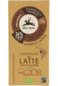 Czekolada mleczna z orzechami laskowymi fair trade