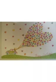 Karnet B6 + koperta Samochód z balonami MO4930X1-1