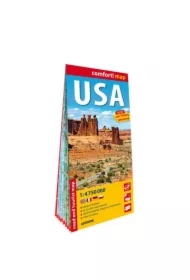 Comfort map USA - road and tourist map 1:4 750 000