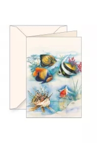 Karnet B6 z kopertą Ryby