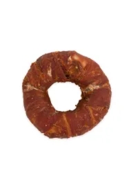 Pausesnack przysmak dla psa, donaty ze skóry owinięte kaczką