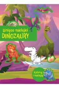 Lśniące naklejki. Dinozaury