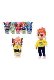 Lalka 16cm z rozciąganymi włosami - 6 wzorów