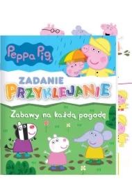 Peppa Pig. Zadanie Przyklejanie. Zabawy na każdą pogodę