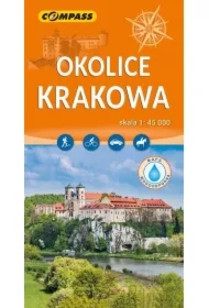 Okolice Krakowa mapa laminowana skala 1 : 45 000