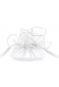 Woreczki z organzy białe 25cm 10 szt