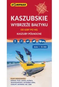 Mapa turystyczna - Kaszubskie wybrzeże Bałtyku