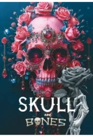 Kolorowanka A4 pionowa 8 obrazków Skull różowe