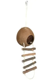 Domek z kokosu z drabinką, śr. 13 cm