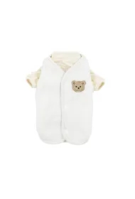 Zestaw, kamizelka z koszulką, dla psa, biała/ brąz, poliester/bawełna, rozmiar XXL