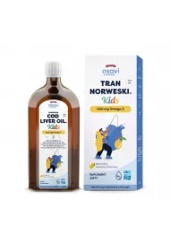 Tran Norweski Kids 500 mg cytrynowy Suplement diety dla dzieci