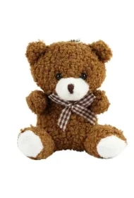 Brelok pluszowy miś brązowy 8cm