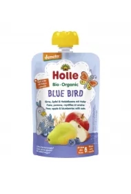 Mus Niebieski ptak Gruszka, jabłko i jagoda z owsem od 6 miesiąca