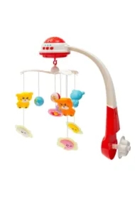 Karuzelka plastikowa z projektorem czerwona