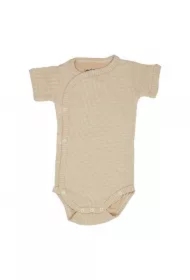 Body kopertowe niemowlęce krótki rękaw bawełniane beżowe Ciumbelle Ivory rozm. 80