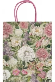 Torebka ozdobna A5 STBAG157 Piwonie i róże