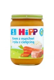 Krem z marchwi i ryżu z cielęciną po 5. miesiącu