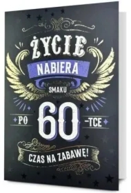 Karnet B6 Urodziny 60