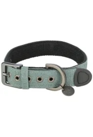 CityStyle, obroża, dla psa, bawełna, szałwiowa, S&ndash;M: 30&ndash;37 cm/25 mm, szeroka