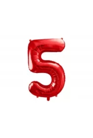 Balon foliowy 5 czerwony