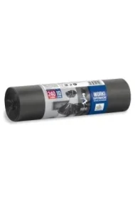 Worki na śmieci Supermocne czarne 240L