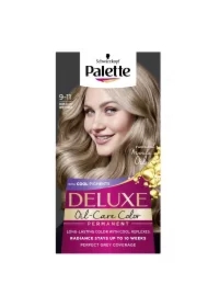 Deluxe Oil-Care Color farba do włosów trwale koloryzująca z mikroolejkami 9-11 Chłodny Lekki Różany Blond