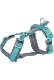 Premium trekking, szelki, dla psa, aqua/grafit, M: 53&ndash;64 cm/20 mm