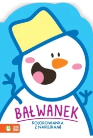 Zimowe kolorowanie. Bałwanek