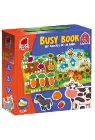 Busy book. Gra edukacyjna z rzepami. Zwierzęta na farmie