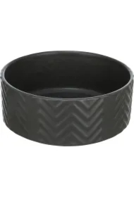 Miska ceramiczna, dla psa/kota, czarny mat, o 16 cm