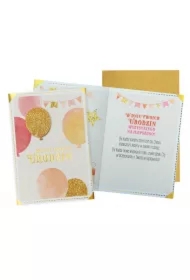 Karnet B6 Urodziny balony