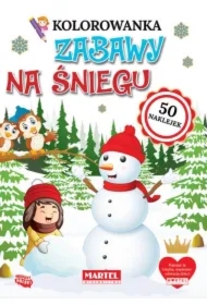 Kolorowanka Zabawy na śniegu