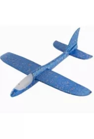 Samolot piankowy ze światłem niebieski