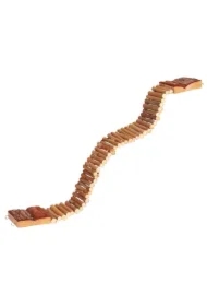 Most wiszący dla gryzoni, drewniany, 7 x 55 cm