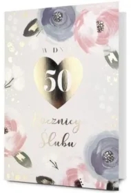 Karnet B6 Rocznica ślubu 50