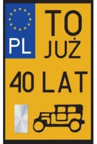 Karnet Urodziny 40 Zabytek