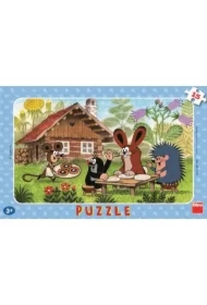 Puzzle 15 el. Krecik w odwiedzinach u przyjaciół