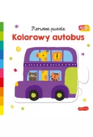 Kolorowy autobus. Akademia Mądrego Dziecka. Pierwsze puzzle