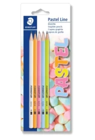 Ołówek sześciokątny Norica Pastel Line, HB, 5 sztuk