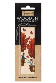 Zakładka drewniana Para Młoda w balonach Ślub