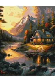 Malowanie po numerach - Zachód słońca