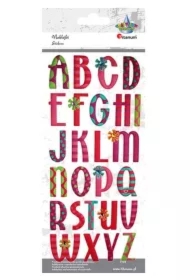 Naklejki wypukłe miękkie alfabet
