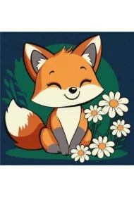 Malowanie po numerach - Piękna lisiczka Kids 25x25cm