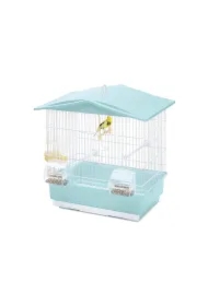 Tiffany, klatka, dla ptaków, biała/turkusowa, 42 x 26 x 42 cm