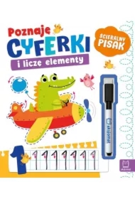 Poznaję cyferki i liczę elementy. Ścieralny pisak