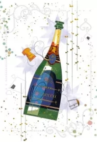 Karnet 12x18cm + koperta Prosecco