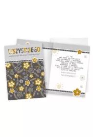 Karnet B6 Wszystkiego najlepszego (kwiaty)